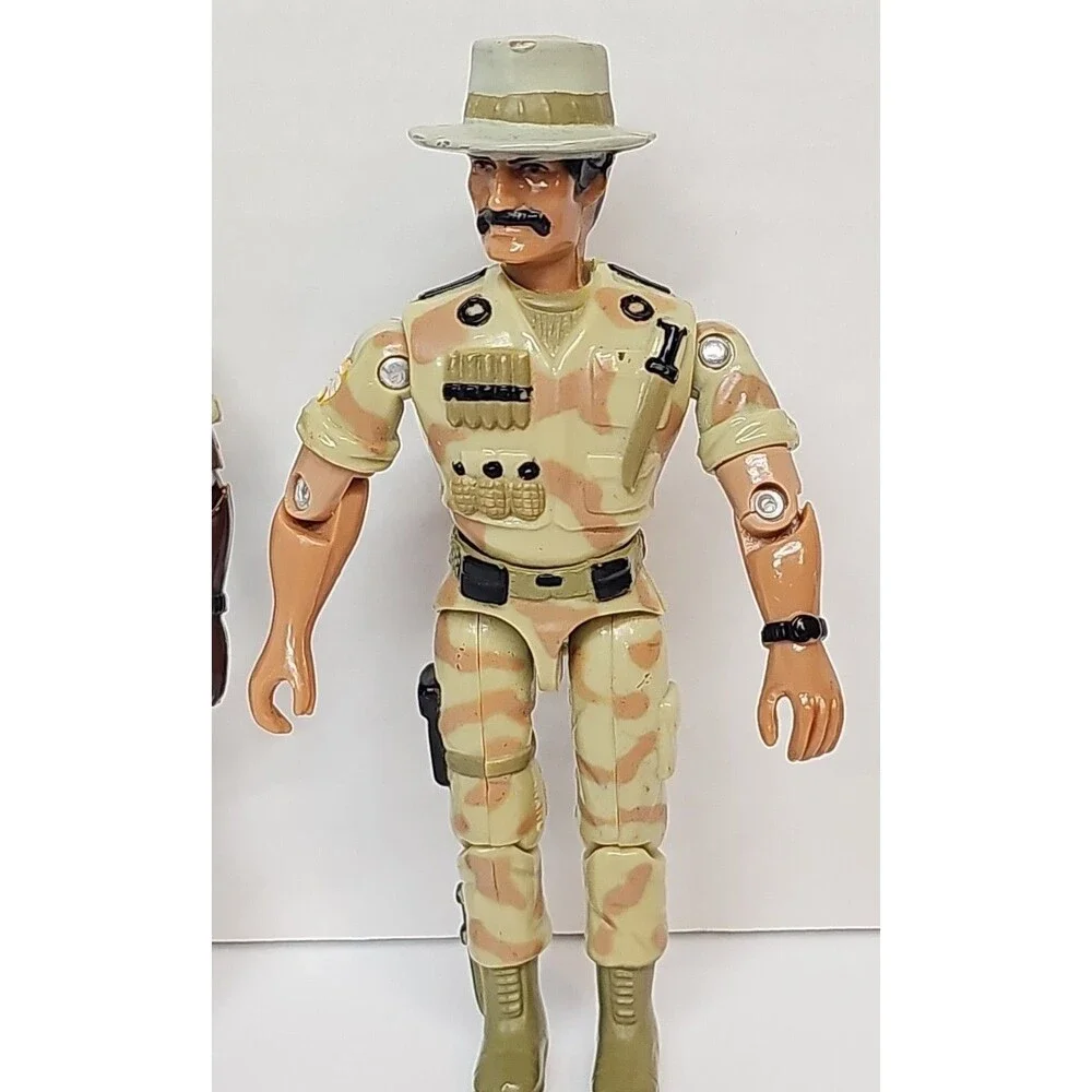 1986 Lanard The Corps Lot Croc & Flashfire 3.75” Action Figures Security Force